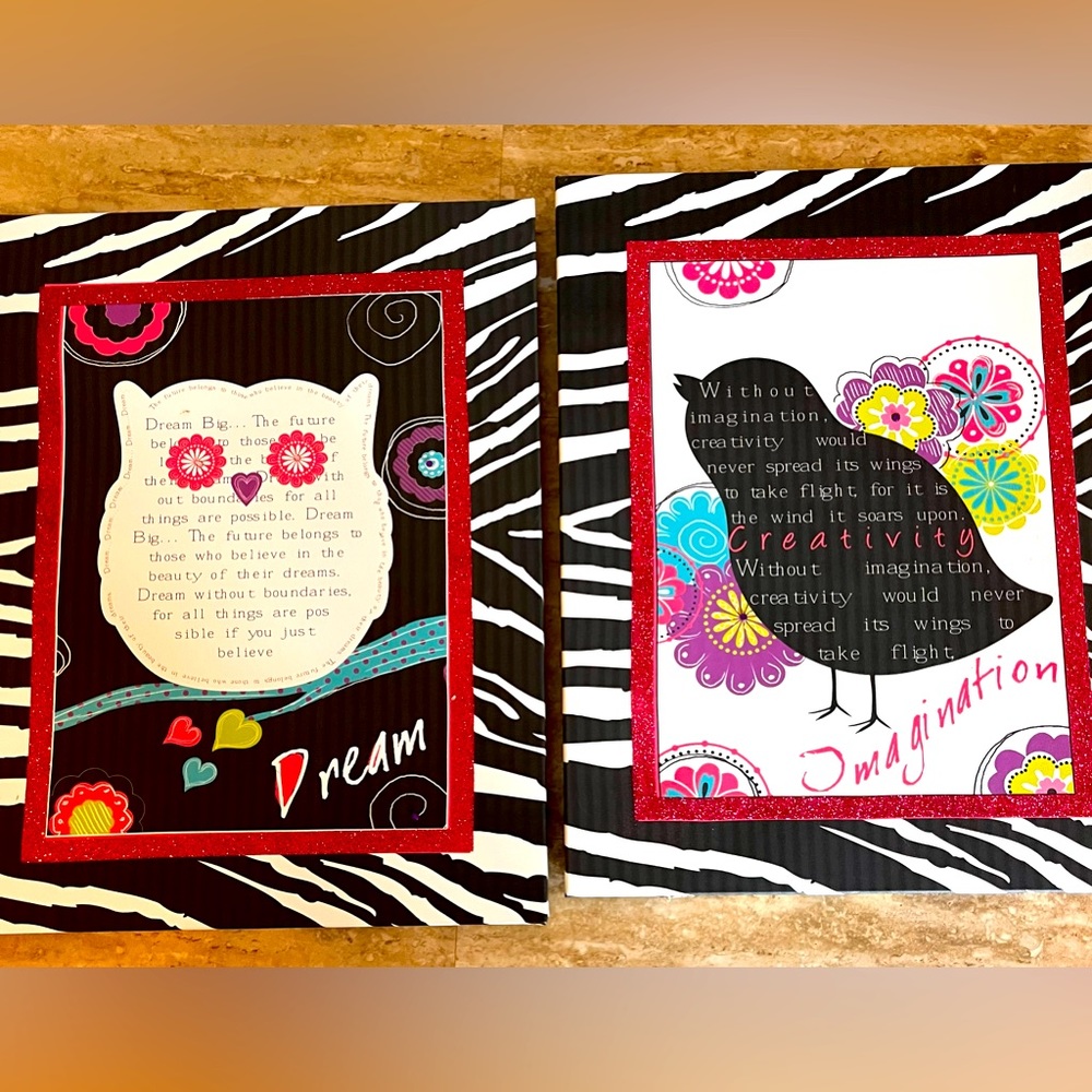2 canvas pictures for little girls room